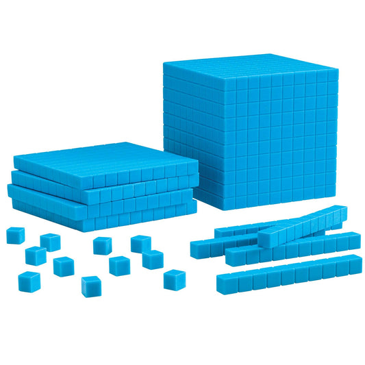 Blue Plastic Base Ten Starter Set - Loomini