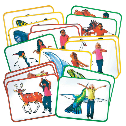 Body Poetry: Animal Action Cards, Pack of 16 - Loomini