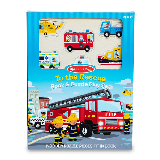 Book & Puzzle Play Set: To the Rescue - Loomini