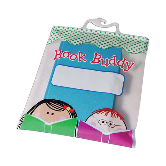 Book Buddy Bags, 10.5" x 12.5", Pack of 6 - Loomini