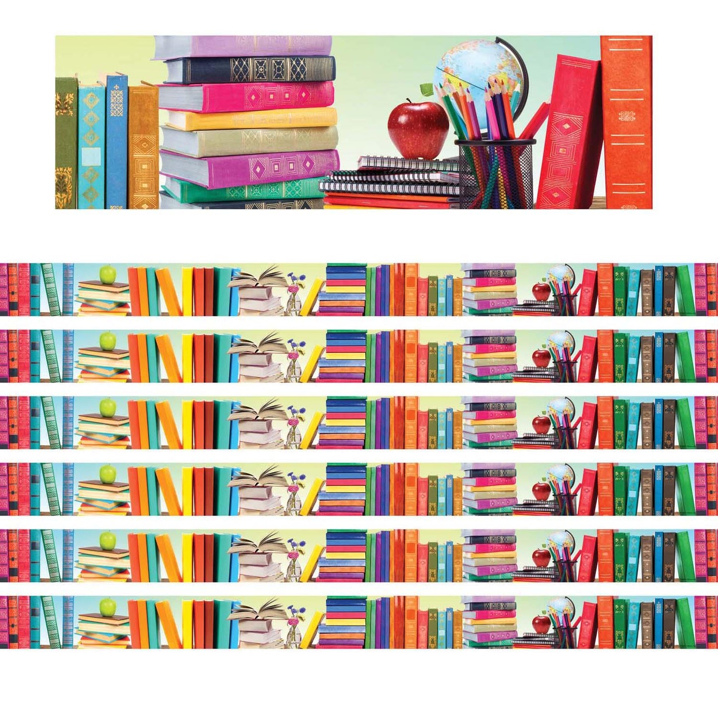 Book Parade Photo Border, 35 Feet Per Pack, 6 Packs - Loomini