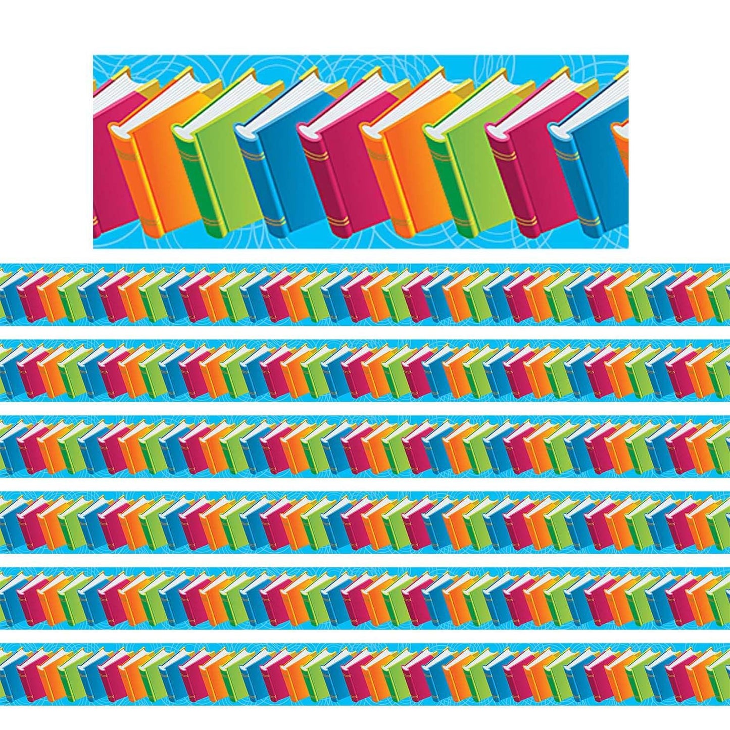 Books Spotlight Border, 35 Feet Per Pack, 6 Packs - Loomini