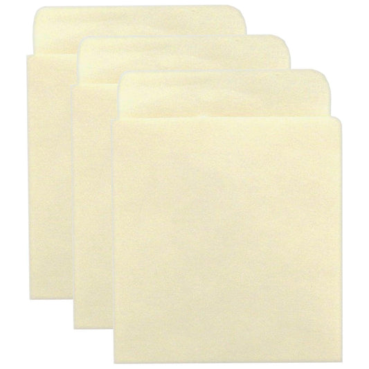 Bright Sticky Back Library Pockets, Manila, 40 Per Pack, 3 Packs - Loomini