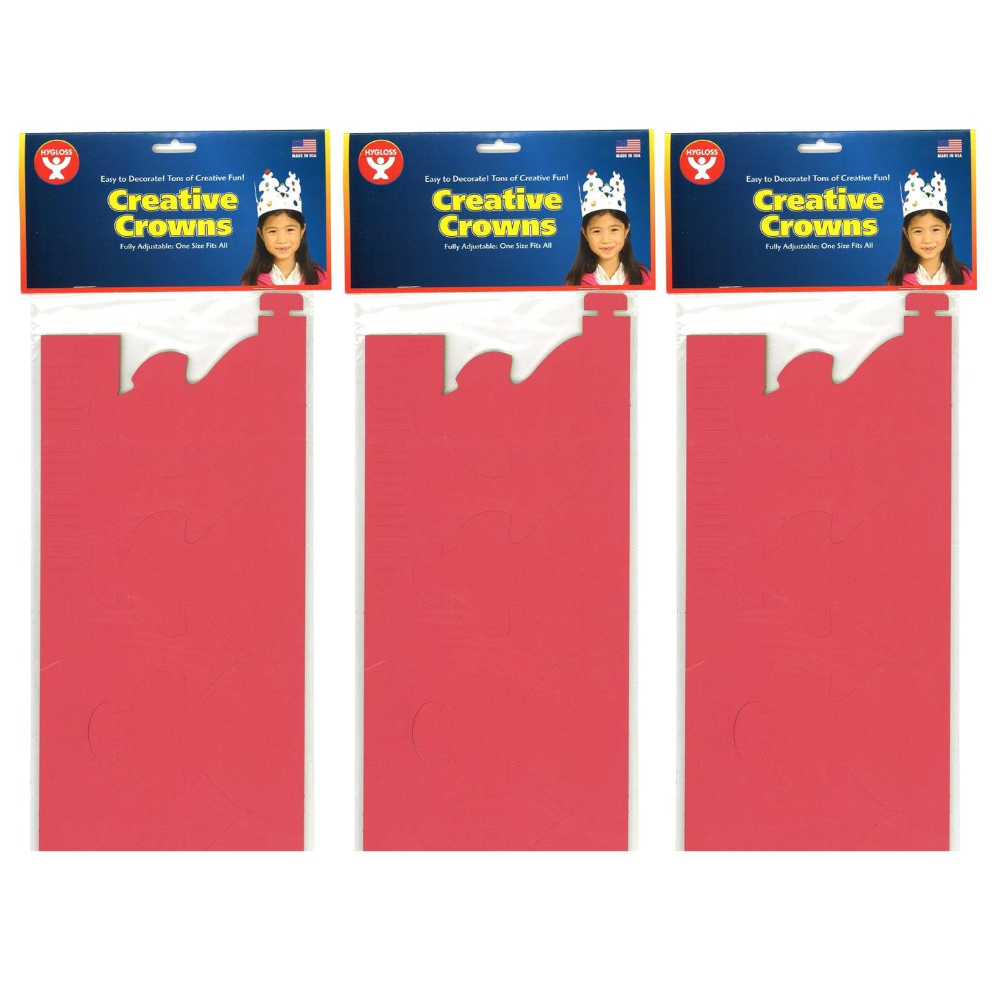 Bright Tag Crowns, 24 Per Pack, 3 Packs - Loomini
