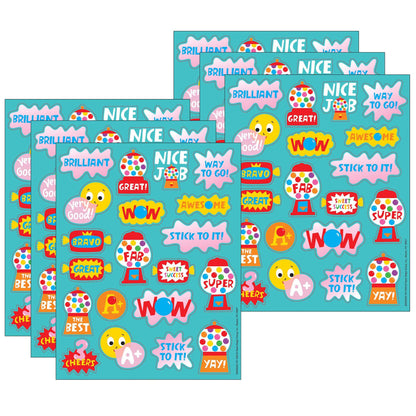 Bubblegum Scented Stickers, 80 Per Pack, 6 Packs - Loomini