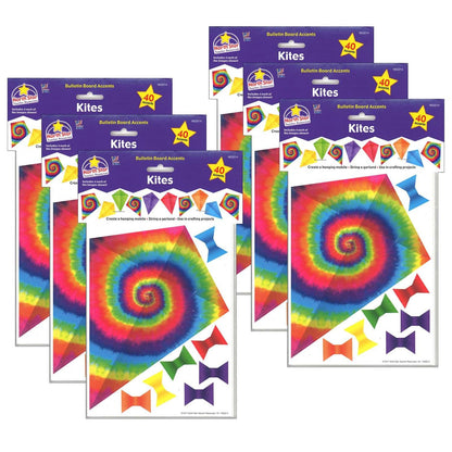 Bulletin Board Accents, Kites - Soar To Your Potential, 40 Per Pack, 6 Packs - Loomini