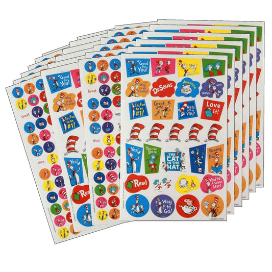Cat in the Hat™ Sticker Book, 536 Stickers Per Book, Pack of 6 - Loomini