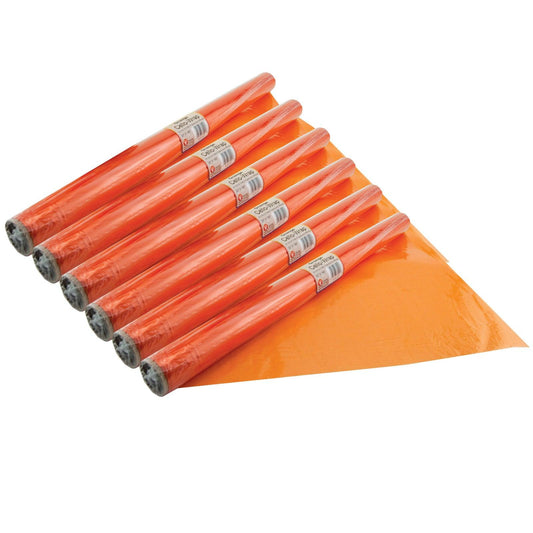 Cello-Wrap™ Roll, Orange, 20" x 12.5', 6 Rolls - Loomini