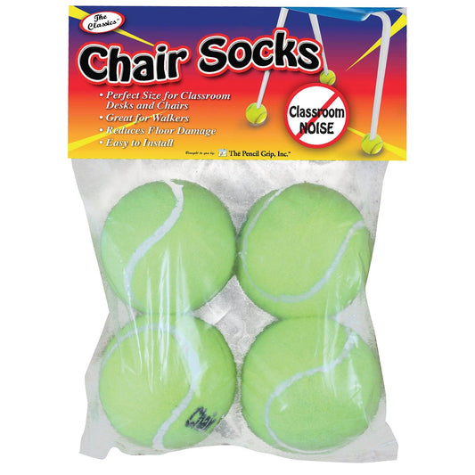 Chair Socks, Yellow, 4 Per Set, 36 Sets - Loomini