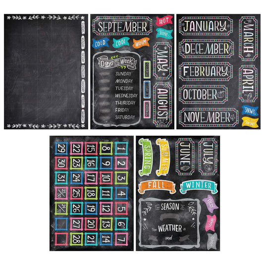 Chalk It Up! Calendar Bulletin Board Set - Loomini