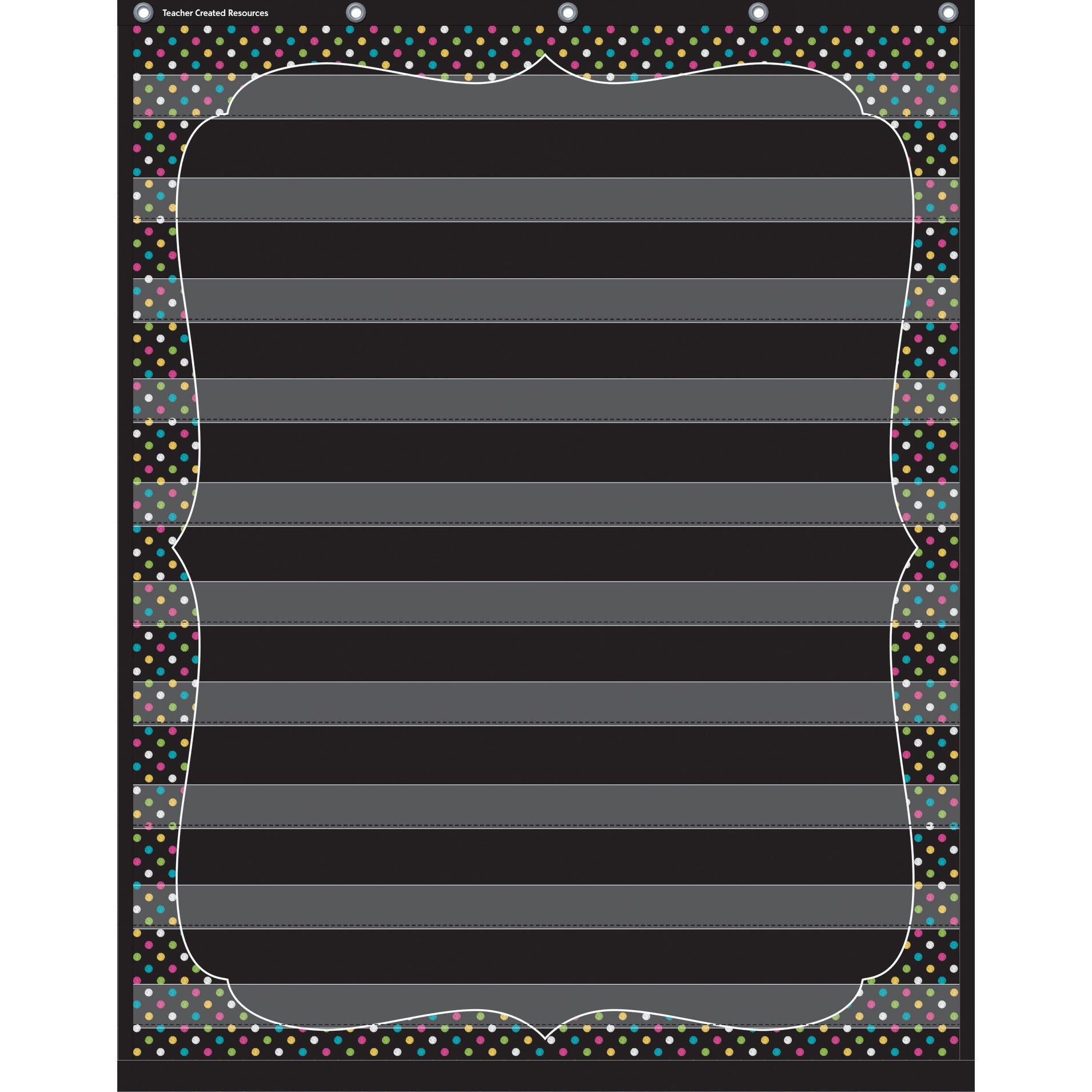 Chalkboard Brights 10 Pocket Chart - Loomini