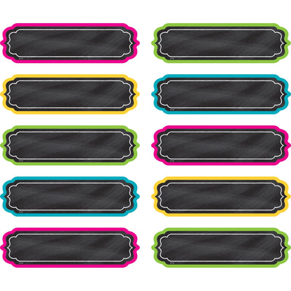 Chalkboard Brights Labels, Non-Adhesive, 30 Per Pack, 3 Packs - Loomini