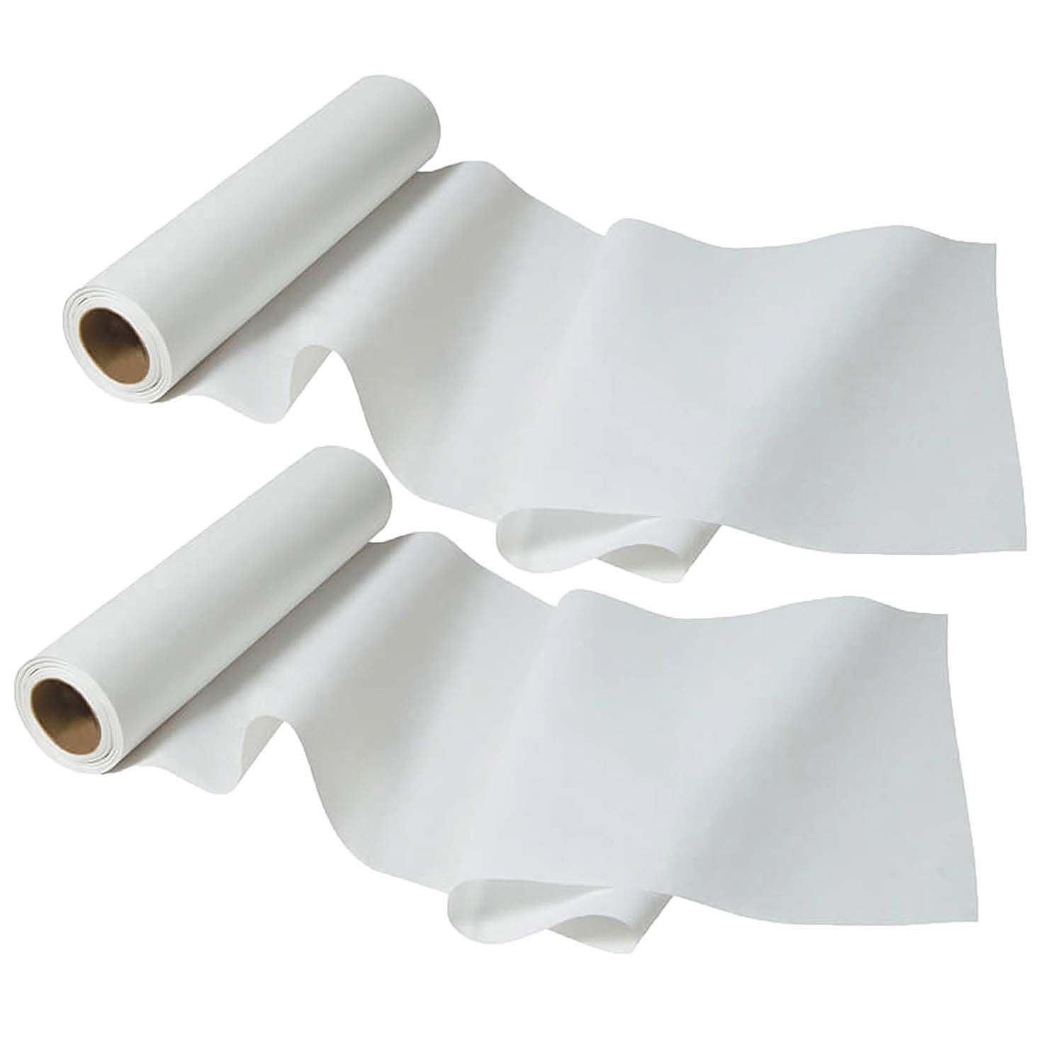 Changing Table Paper Roll, White, 14-1/2" x 225', 2 Rolls - Loomini