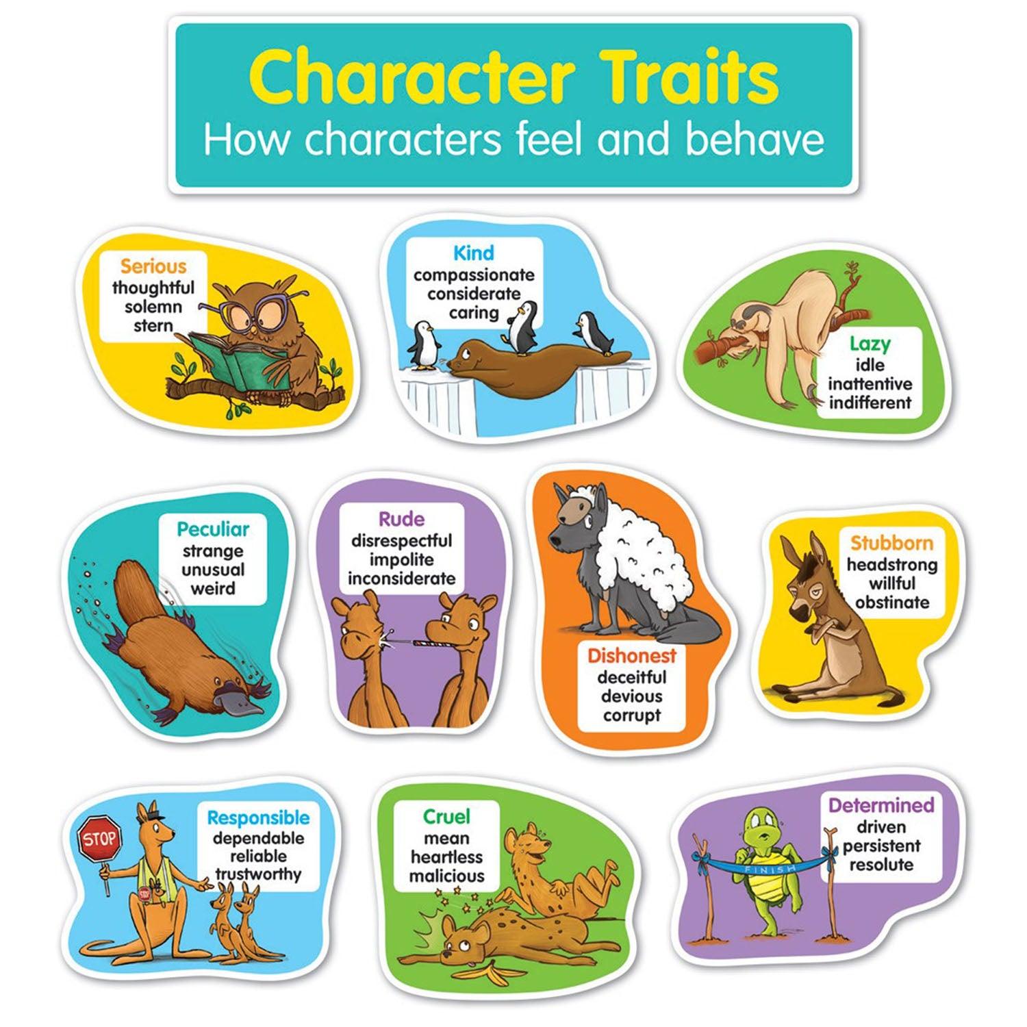Character Traits Bulletin Board Set - Loomini