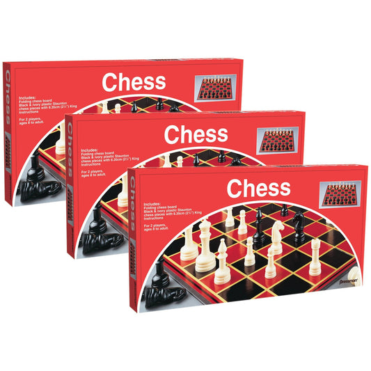 Chess Board Game, Pack of 3 - Loomini