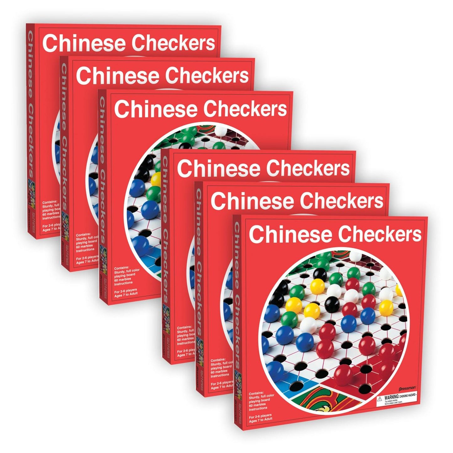 Chinese Checkers, Pack of 6 - Loomini