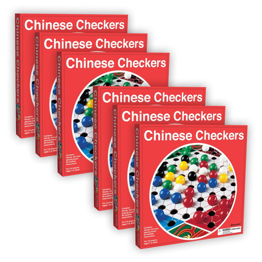 Chinese Checkers, Pack of 6 - Loomini