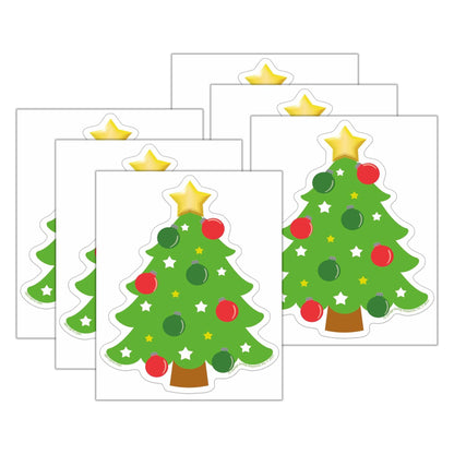 Christmas Trees Paper Cut-Outs, 36 Per Pack, 6 Packs - Loomini