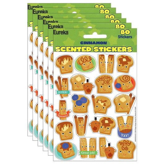 Cinnamon Scented Stickers, 80 Per Pack, 6 Packs - Loomini