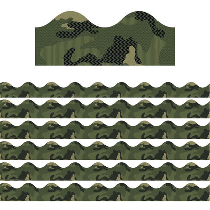 Classic Camo Extra Wide Deco Trim, 37 Feet Per Pack, 6 Packs - Loomini