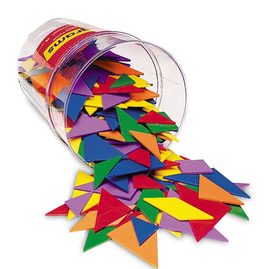 Classpack Tangrams, 4 Colors, Pack of 30 - Loomini