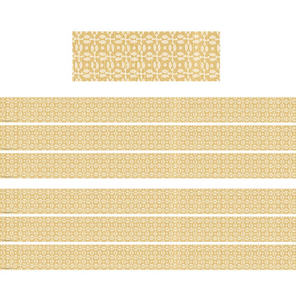Classroom Cottage Buttercup Straight Border Trim, 35 Feet Per Pack, 6 Packs - Loomini