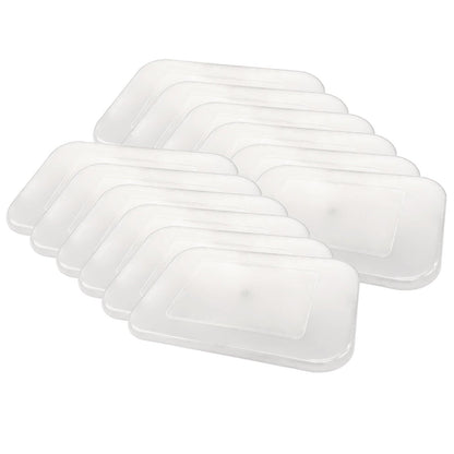 Clear Plastic Storage Bin Lid - Small, Pack of 12 - Loomini