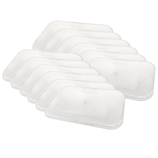 Clear Plastic Storage Bin Lid - Small, Pack of 12 - Loomini