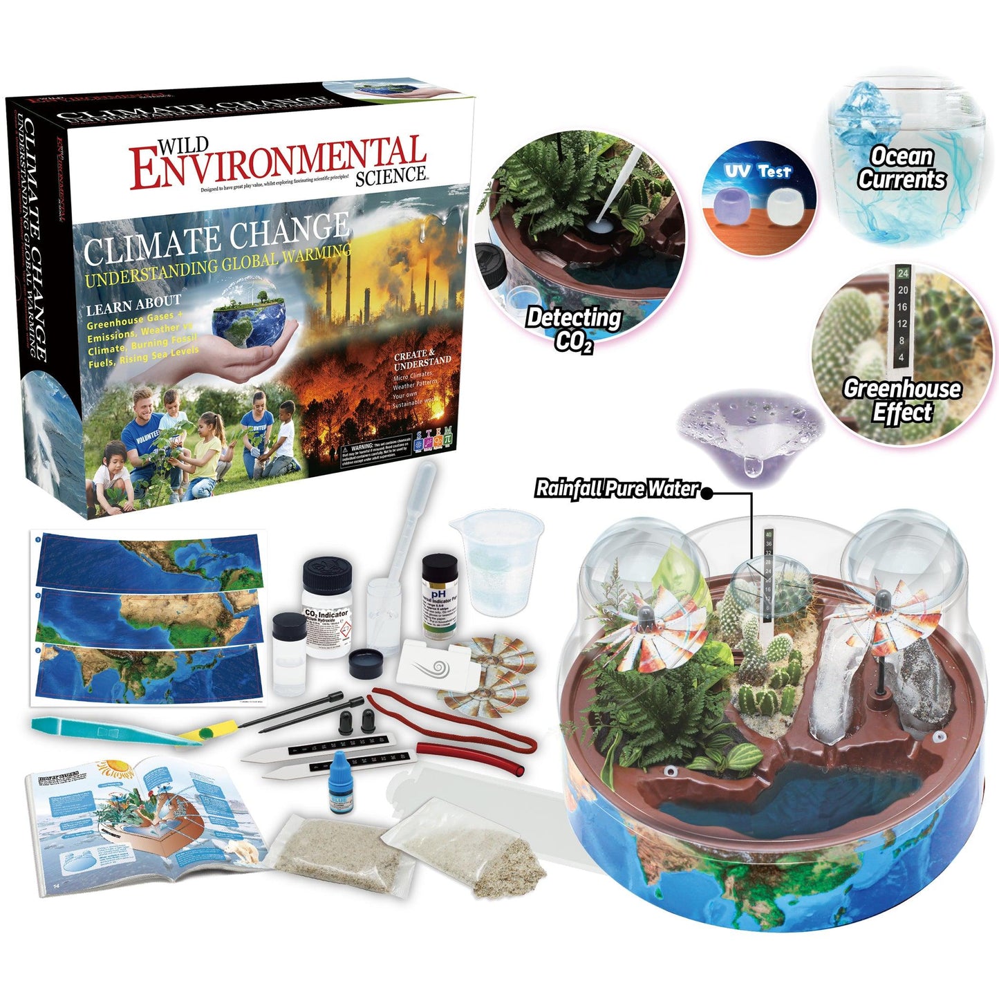 Climate Change - Science Kit for Ages 8+ - Build an Earth Model, Grow Crops, Observe the Greenhouse Effect - Loomini