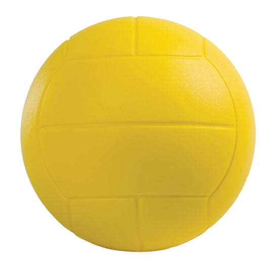 Coated Hi Density Foam Volleyball, Yellow - Loomini