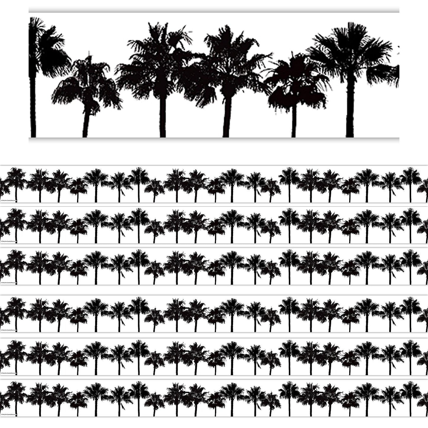 Coco Palms Straight Border Trim, 35 Feet Per Pack, 6 Packs - Loomini