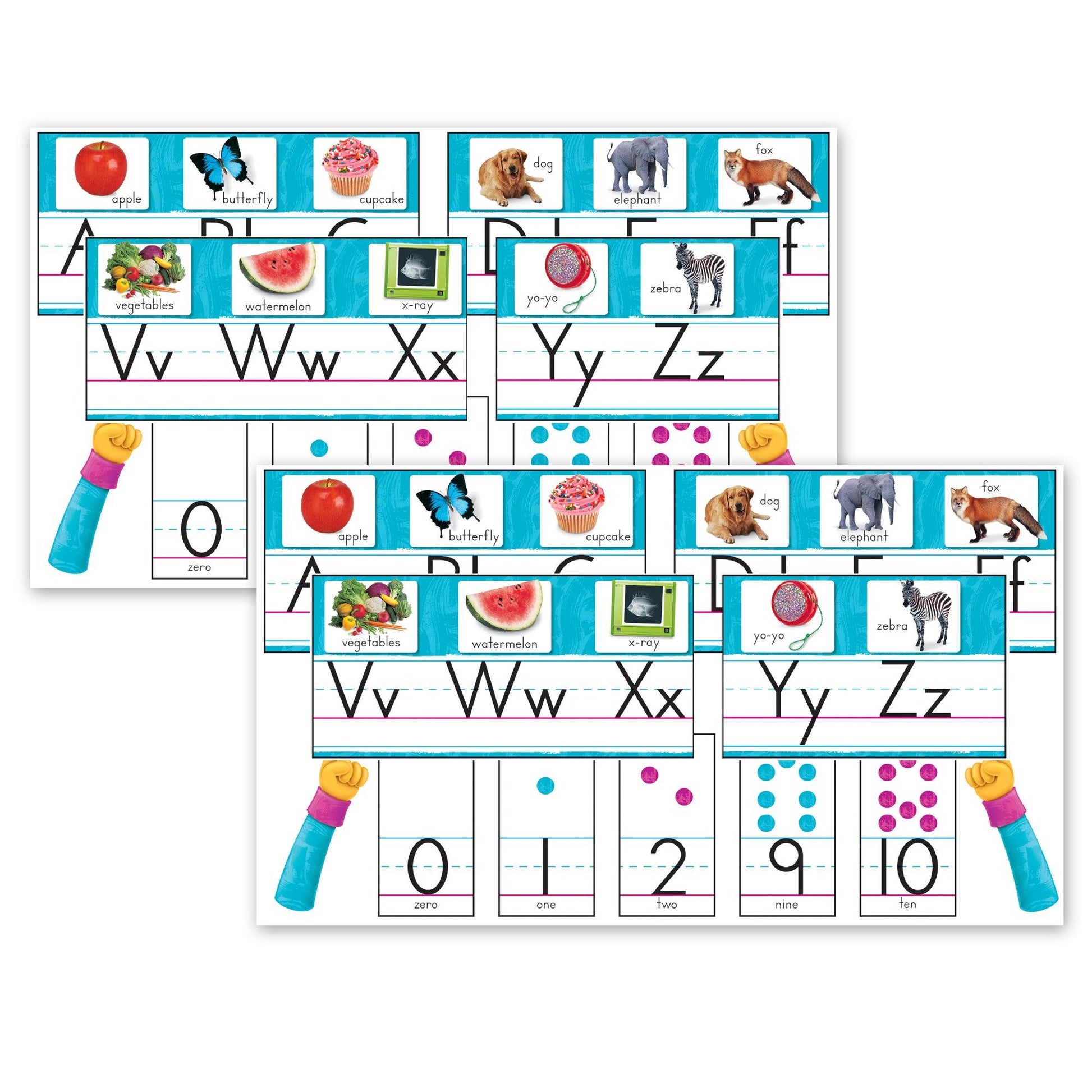 Color Harmony Photo Alphabet Bulletin Board Set, 2 Sets - Loomini