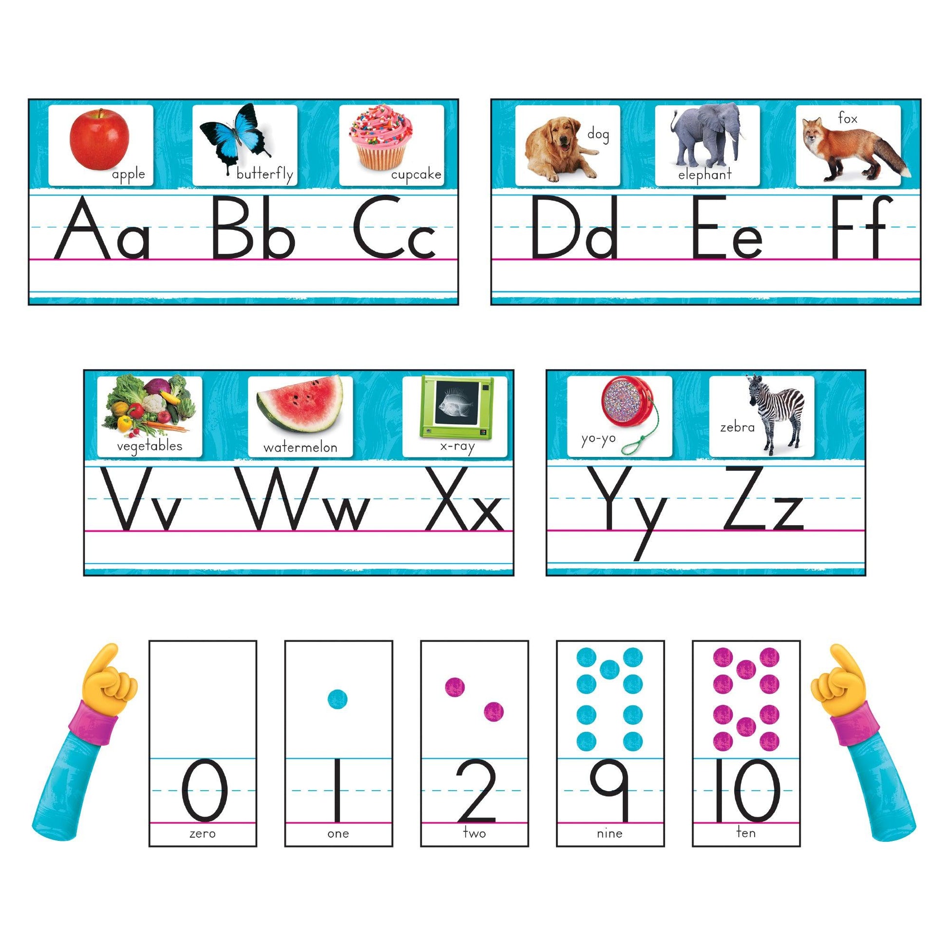 Color Harmony Photo Alphabet Bulletin Board Set - Loomini