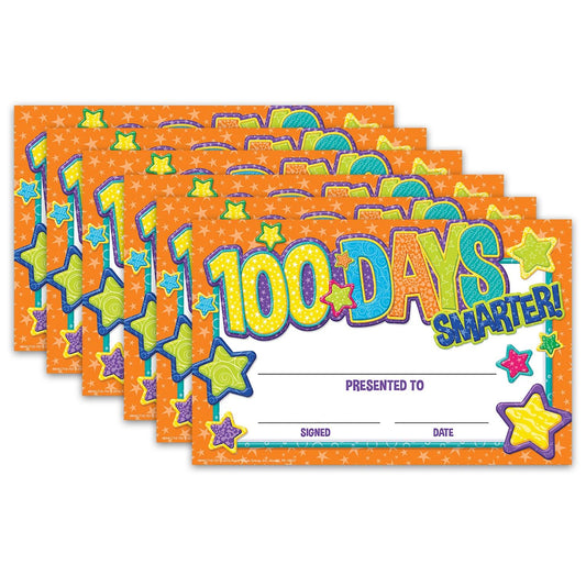 Color My World 100 Days Recognition Awards, 36 Per Pack, 6 Packs - Loomini