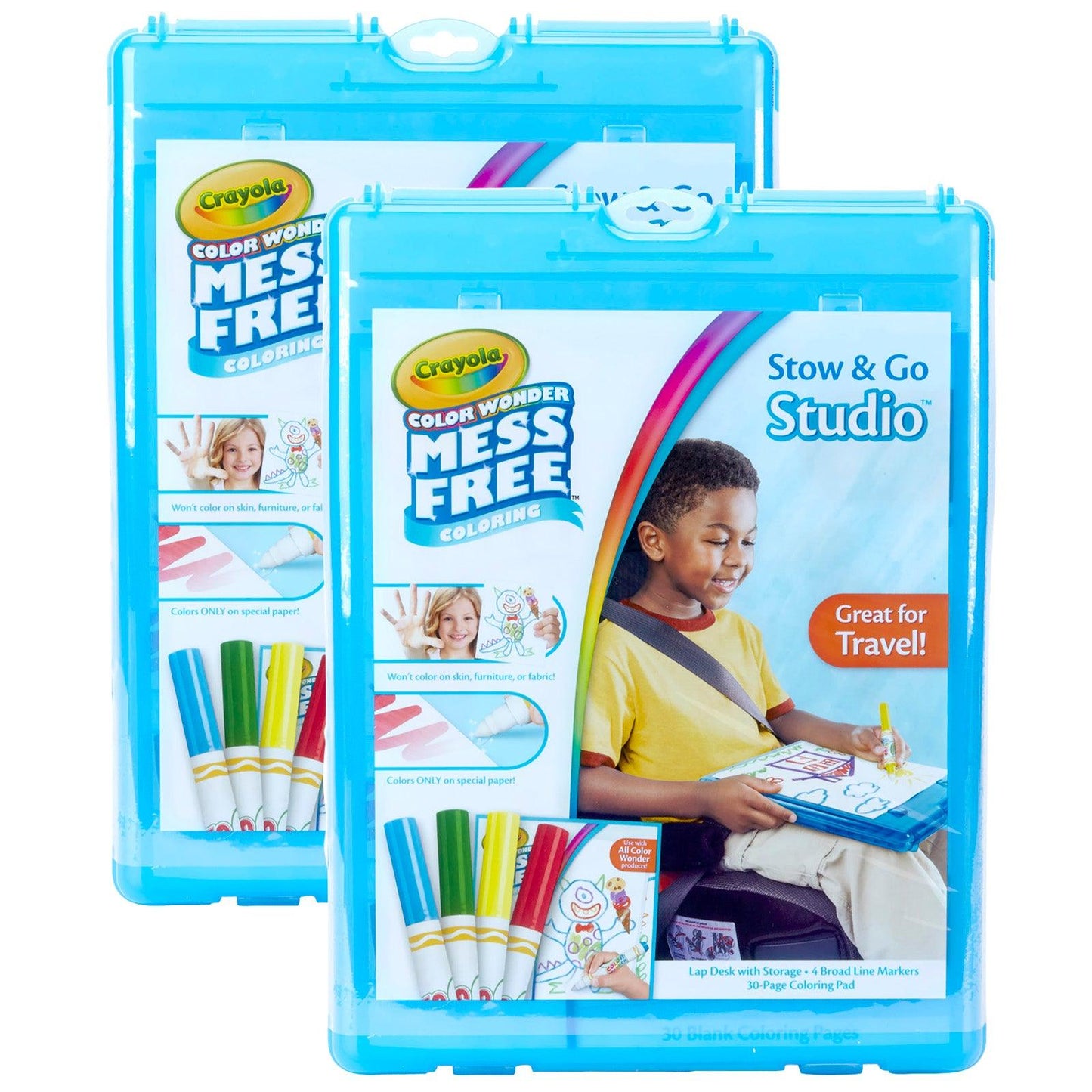 Color Wonder Mess Free Stow & Go Studio™ Travel Kit, 2 Kits - Loomini