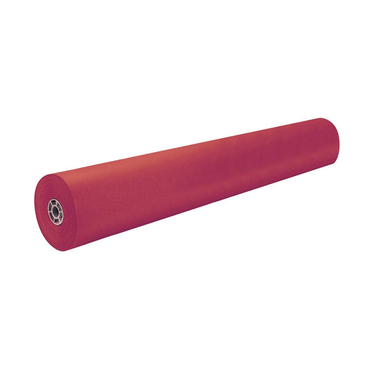 Colored Kraft Duo-Finish Paper, Scarlet, 36" x 1000', 1 Roll - Loomini