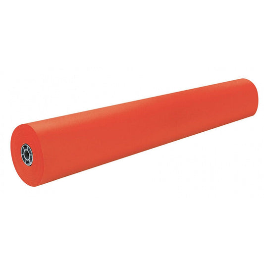 Colored Kraft Duo-Finish® Paper, Orange, 36" x 1,000', 1 Roll - Loomini