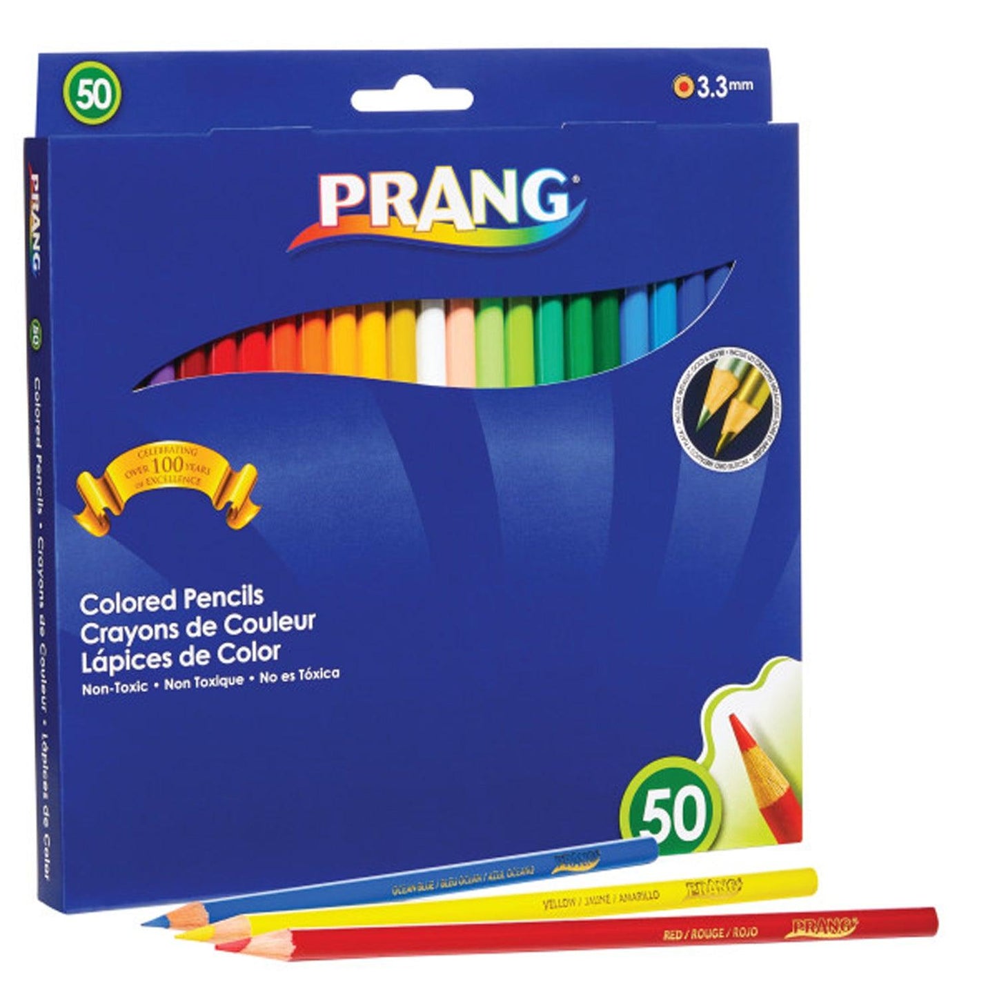 Colored Pencils, Presharpened, 50 Colors - Loomini