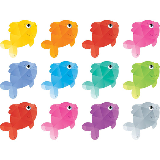 Colorful Fish Mini Accents, 36 Per Pack, 6 Packs - Loomini