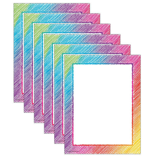 Colorful Scribble Computer Paper, 50 Sheets Per Pack, 6 Packs - Loomini