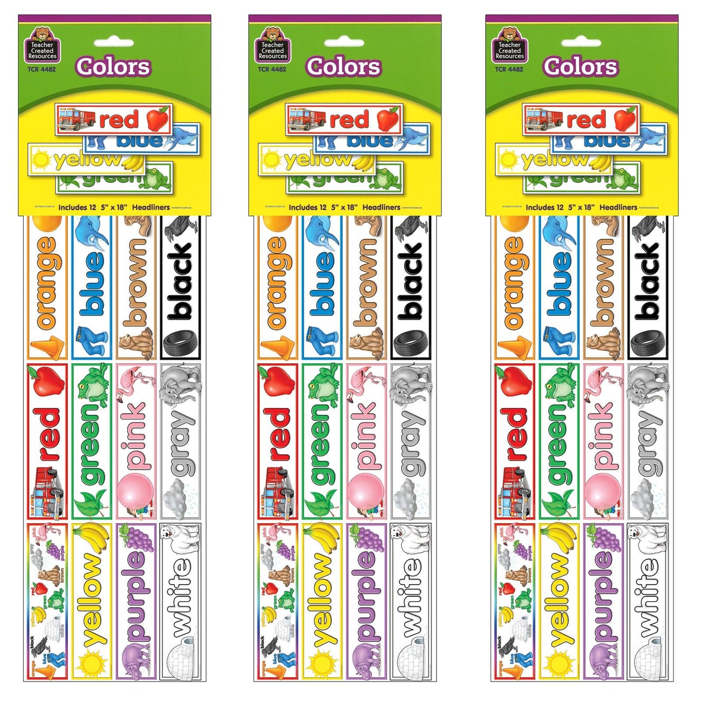 Colors Headliners, 12 Per Pack, 3 Packs - Loomini