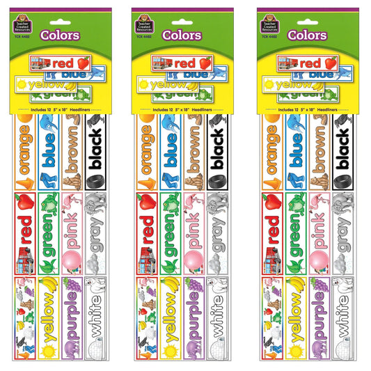 Colors Headliners, 12 Per Pack, 3 Packs - Loomini