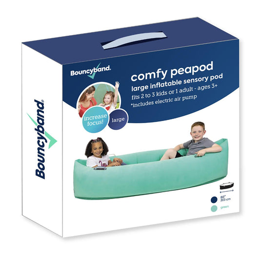Comfy Peapod, Inflatable Sensory Pod , 80", Green - Loomini