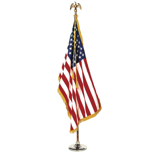 Complete Mounted U.S. Flag Set - Loomini