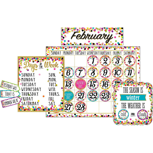 Confetti Calendar Bulletin Board Display - Loomini