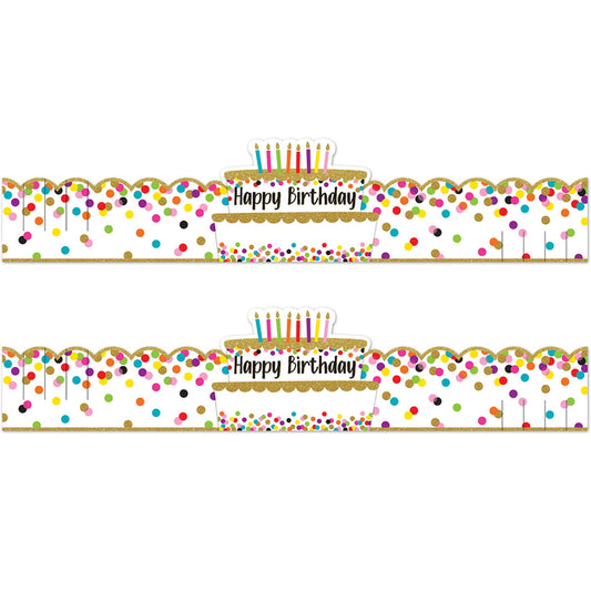 Confetti Happy Birthday Crowns, 30 Per Pack, 2 Packs - Loomini