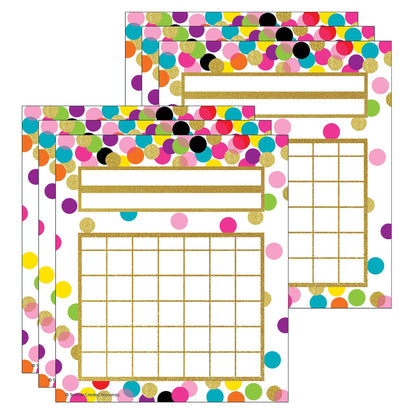 Confetti Incentive Charts, 36 Per Pack, 6 Packs - Loomini