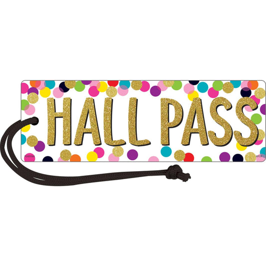 Confetti Magnetic Hall Pass, Pack of 6 - Loomini