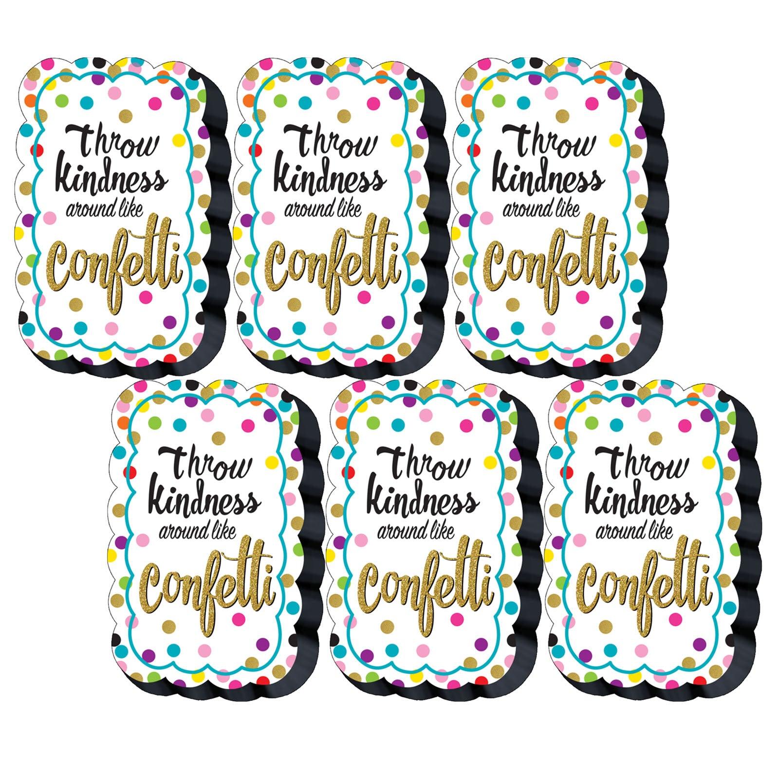 Confetti Magnetic Whiteboard Eraser, Pack of 6 - Loomini