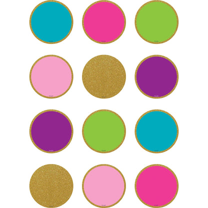 Confetti Mini Circles Mini Accents, 2-5/8", 36 Per Pack, 6 Packs - Loomini